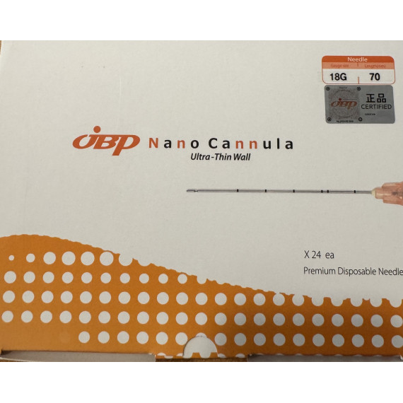 NANO CANNULA JBP G18/70mm 24pz